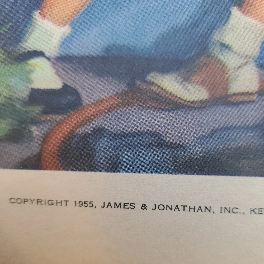 Bonnie Book SAFETY IS FUN JINGLE DINGLE HOW DOES YOUR‎ GARDEN GROW Rare Vintage